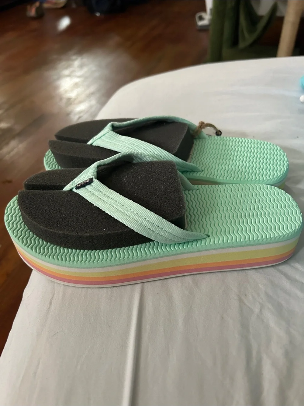 Hari Mari Mint Green Foam Flip Flop Sandals